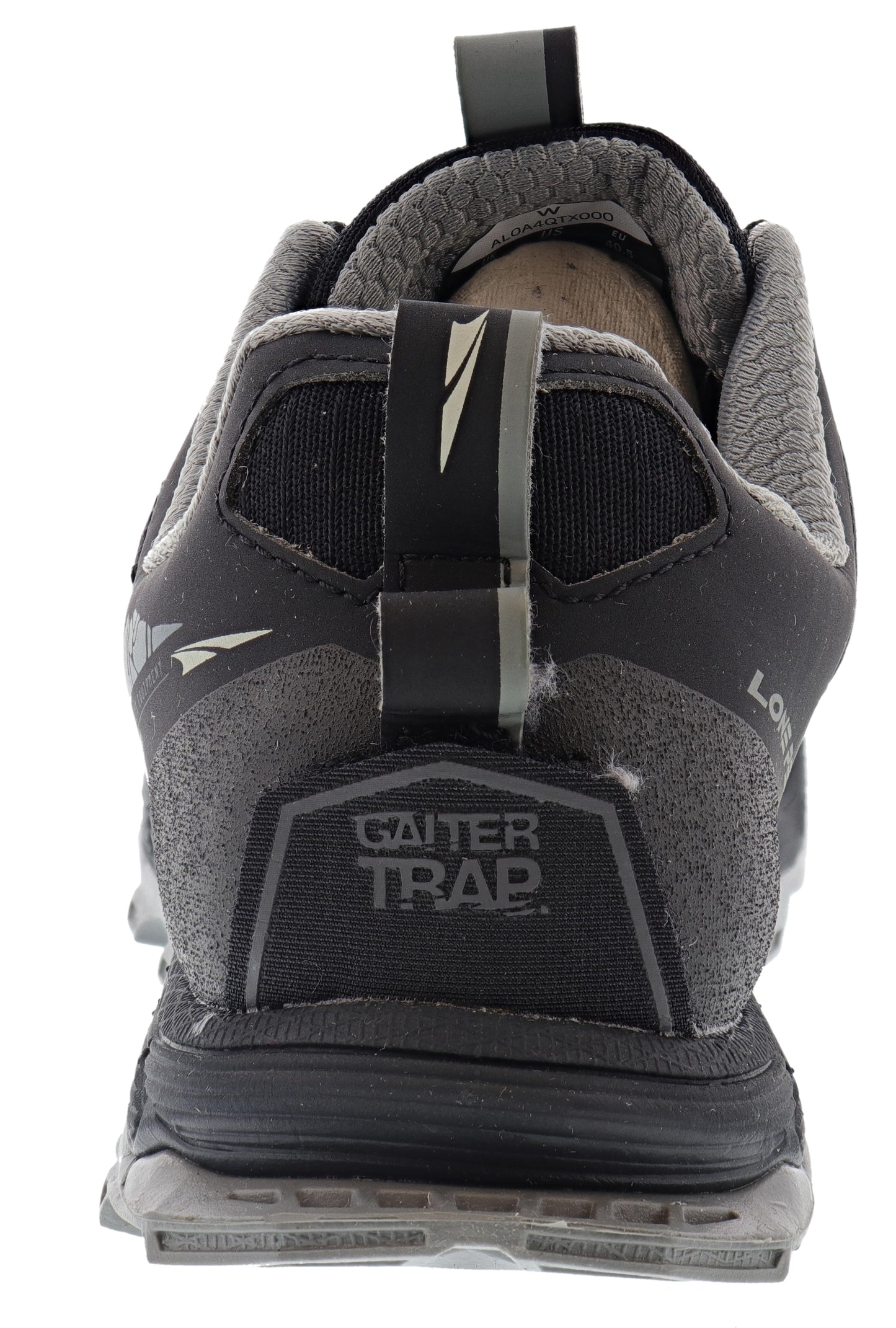
                  
                    Back of Black Altra Women's Lone Peak 4.5 Lightweight Trail Running Shoes
                  
                