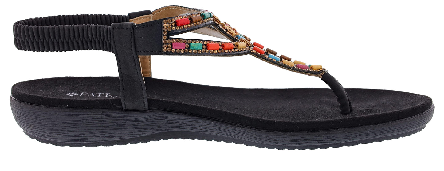 
                  
                    Patrizia Crema Wedge Thong Sandals By Spring Step
                  
                