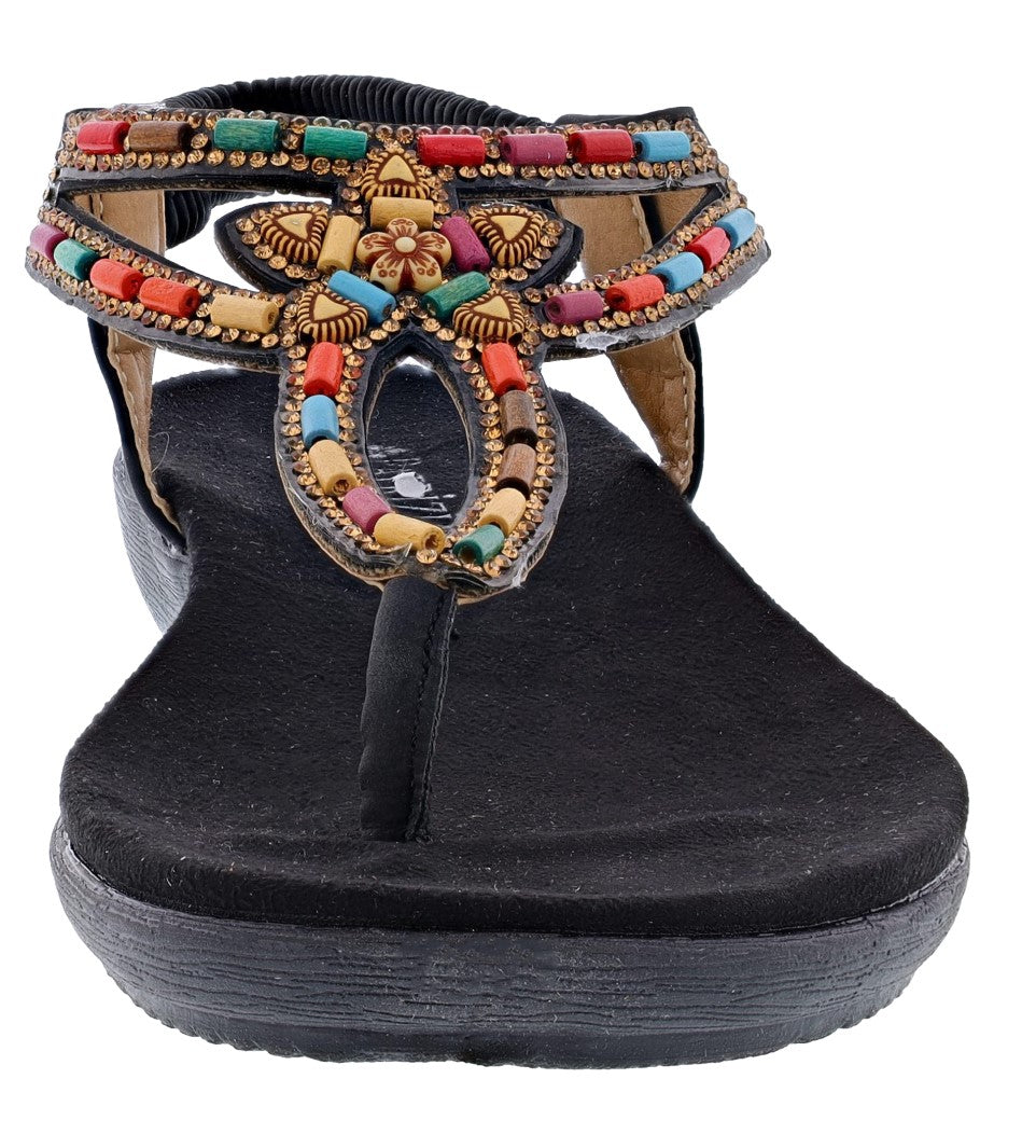 
                  
                    Patrizia Crema Wedge Thong Sandals By Spring Step
                  
                