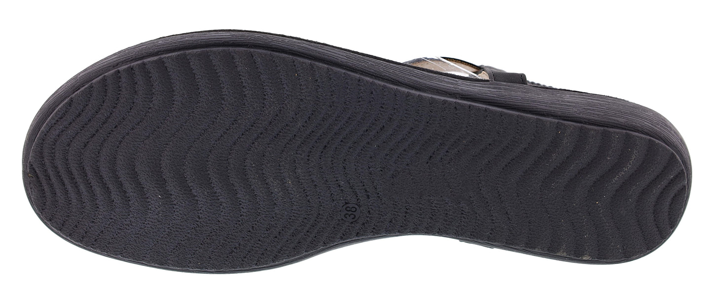 
                  
                    Patrizia Crema Wedge Thong Sandals By Spring Step
                  
                