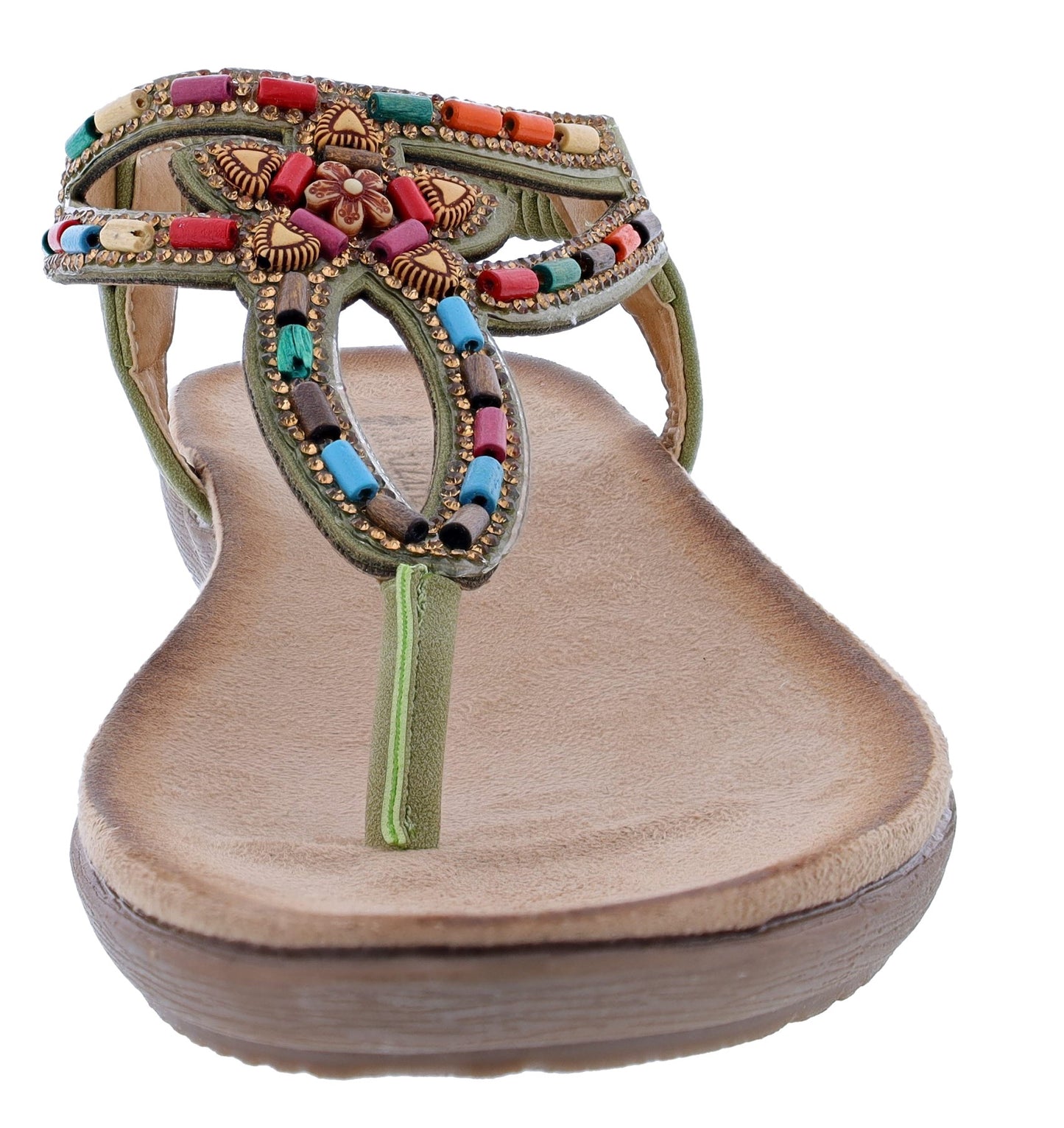 
                  
                    Patrizia Crema Wedge Thong Sandals By Spring Step
                  
                