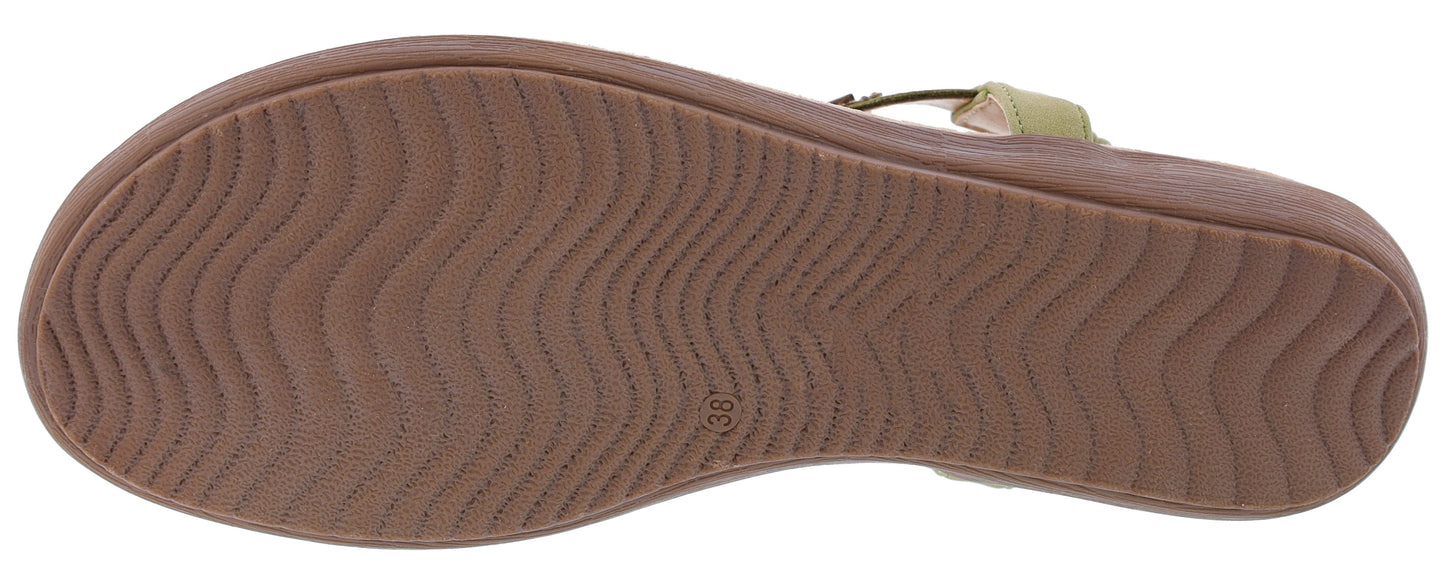 
                  
                    Patrizia Crema Wedge Thong Sandals By Spring Step
                  
                