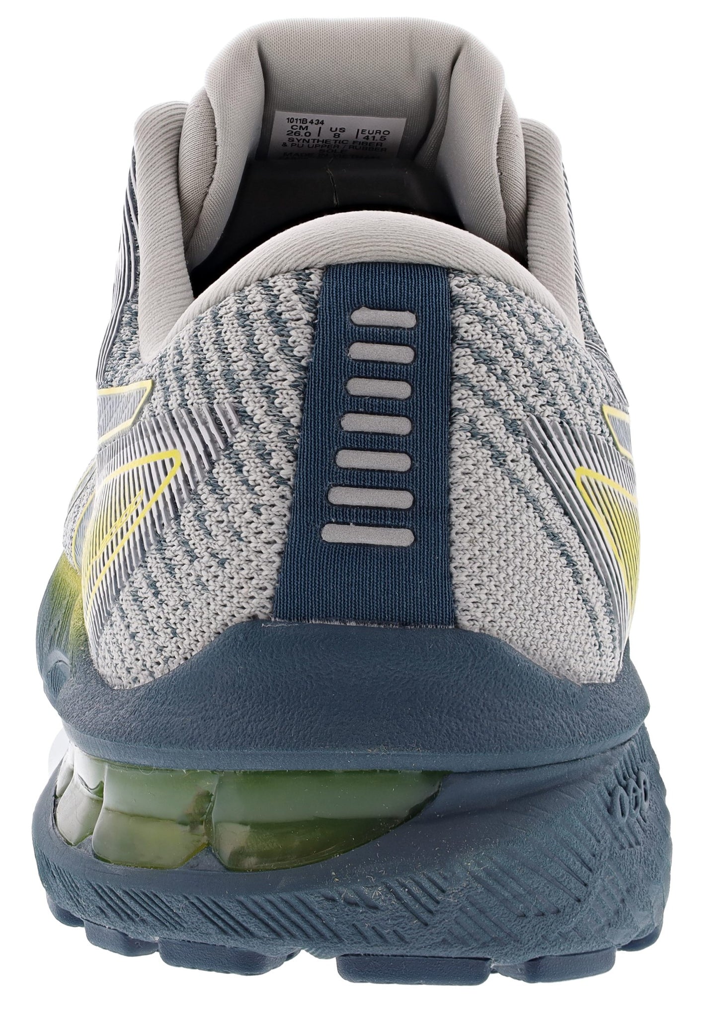 
                  
                    Back of Magnetic Blue/Tai-Chi Yellow ASICS Men’s Walking Trail Cushioned Running Shoes GT 2000 10
                  
                