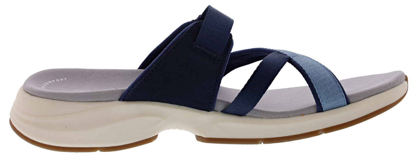 
                  
                    Clarks Women's Solan Surf Hook & Loop Strap Narrow Flip Flops
                  
                