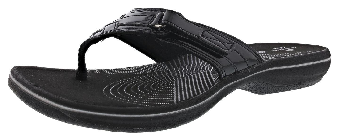 
                  
                    Clarks Women Sandals Lightweight Flip Flops Breeze Sea
                  
                