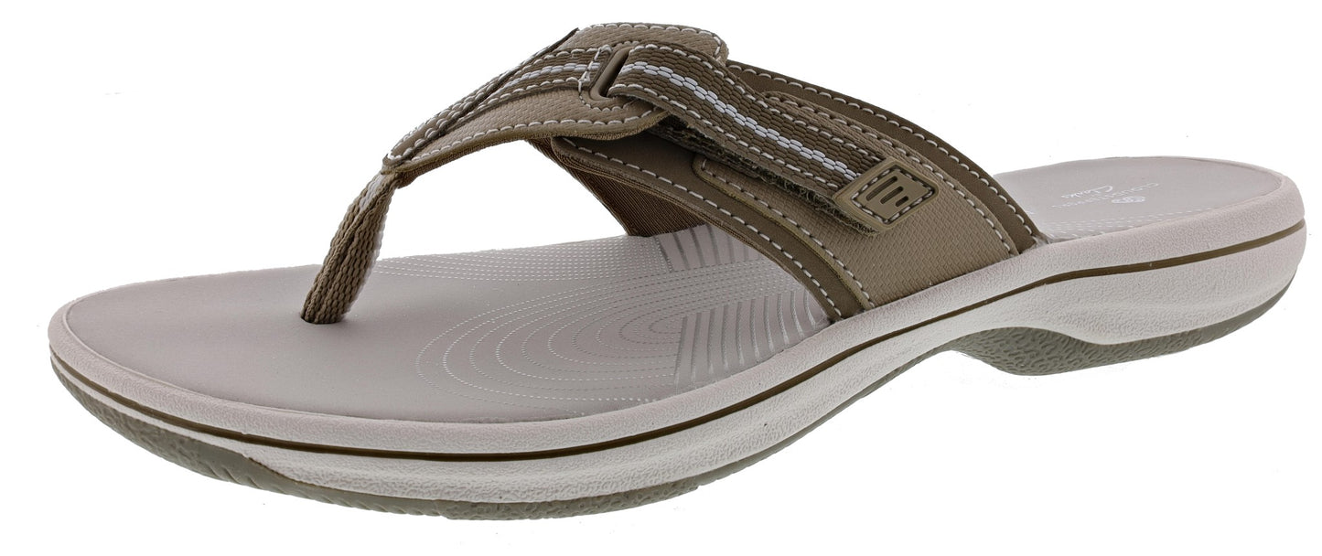
                  
                    Clarks Women Cloudsteppers Walking Flip Flop Sandals Brinkley Jazz
                  
                