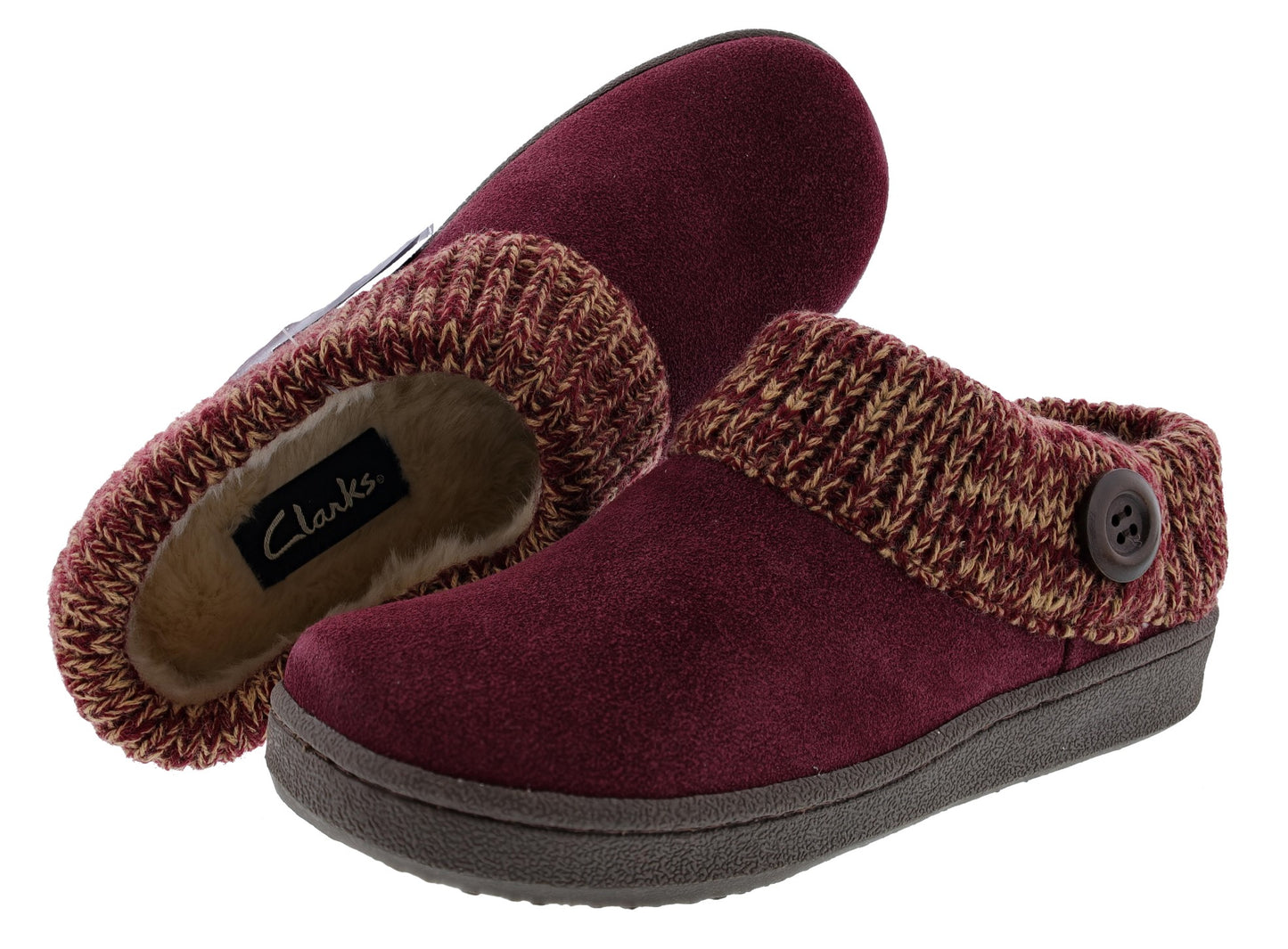 
                  
                    Clarks Women's Knitted Collar Clog Winter Slippers Angelina
                  
                