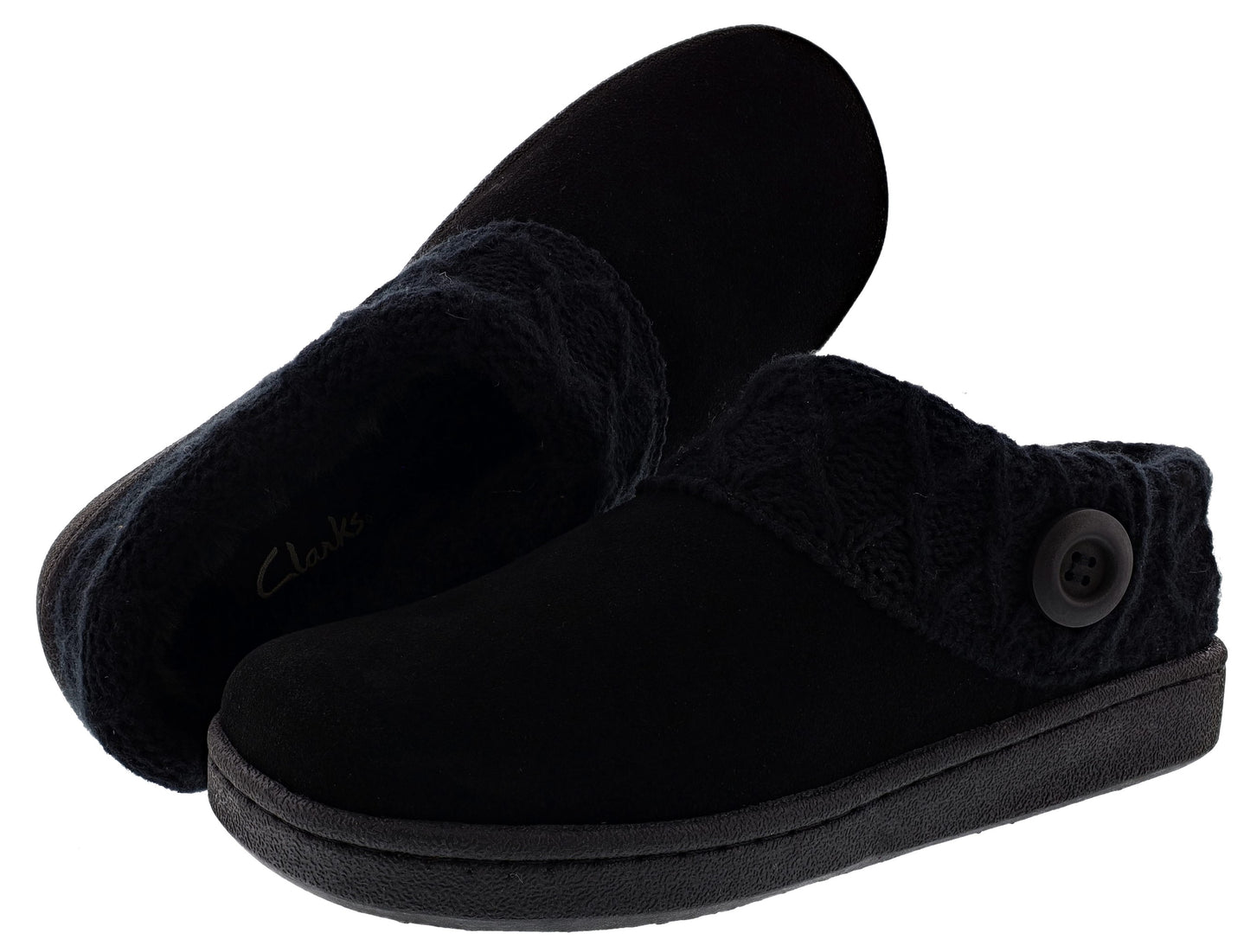 
                  
                    Clarks Women's Knitted Collar Clog Winter Slippers Angelina
                  
                