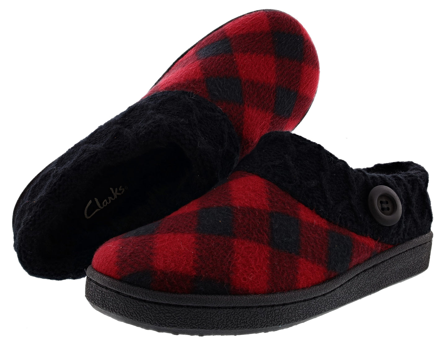 
                  
                    Clarks Women's Knitted Collar Clog Winter Slippers Angelina
                  
                