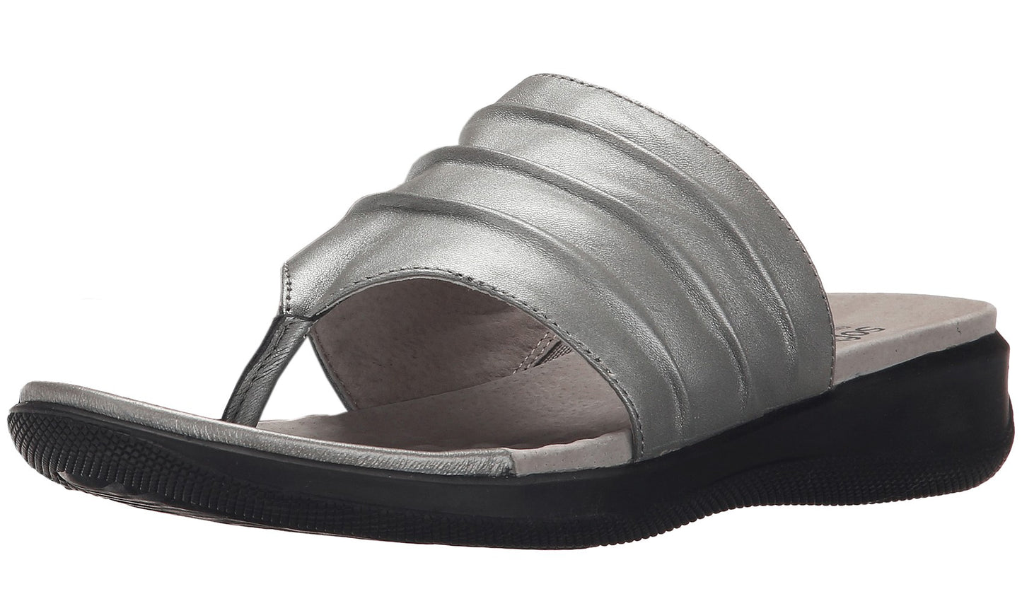 
                  
                    Softwalk Womens Summer Wide Width Leather Sandals Wedge Slides
                  
                
