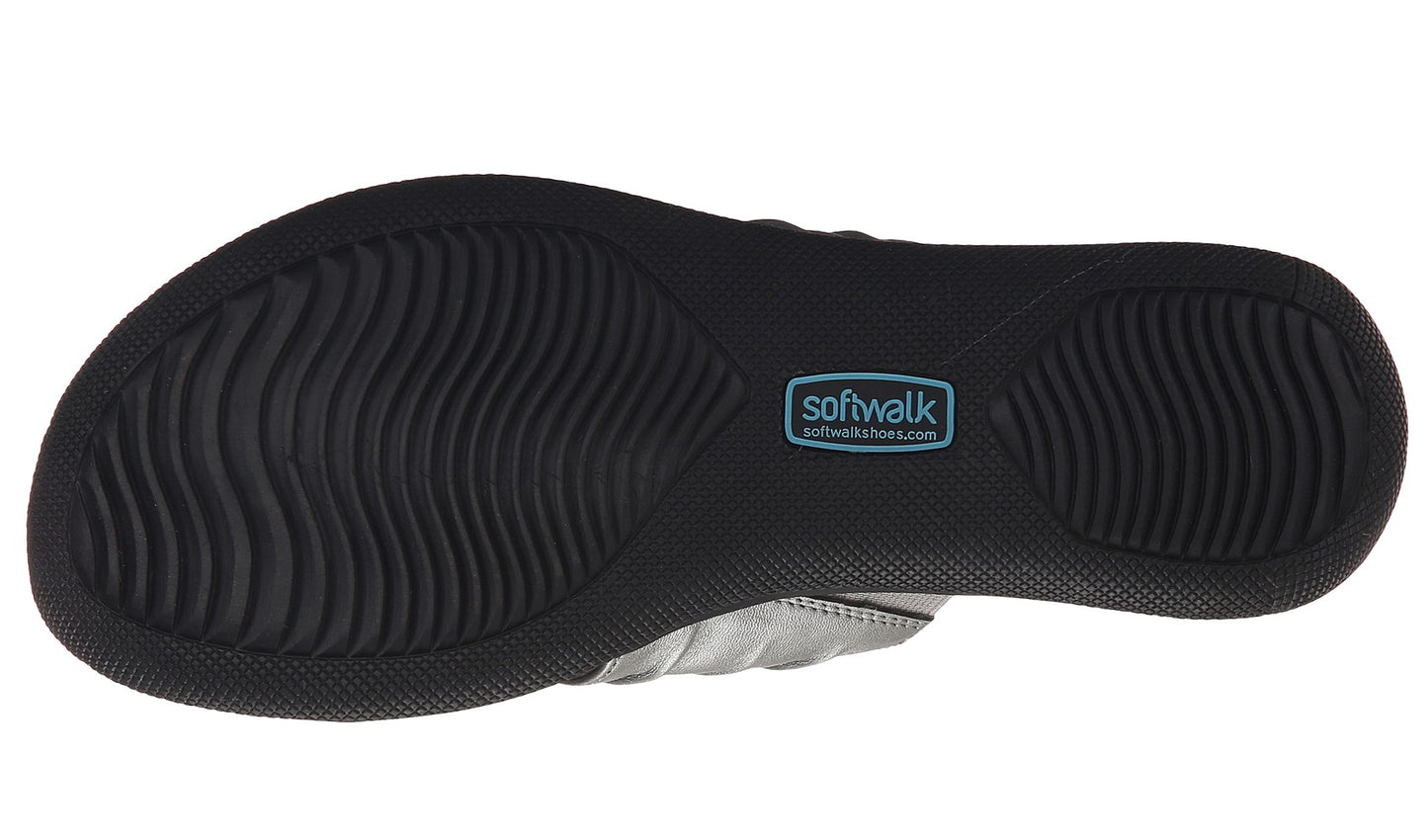 
                  
                    Softwalk Womens Summer Wide Width Leather Sandals Wedge Slides
                  
                