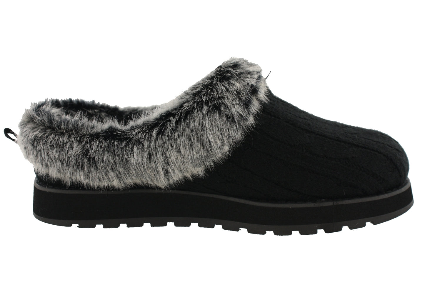 
                  
                    Skechers Women Wide Width Furry Cozy Open Back Slippers Ice Angel
                  
                