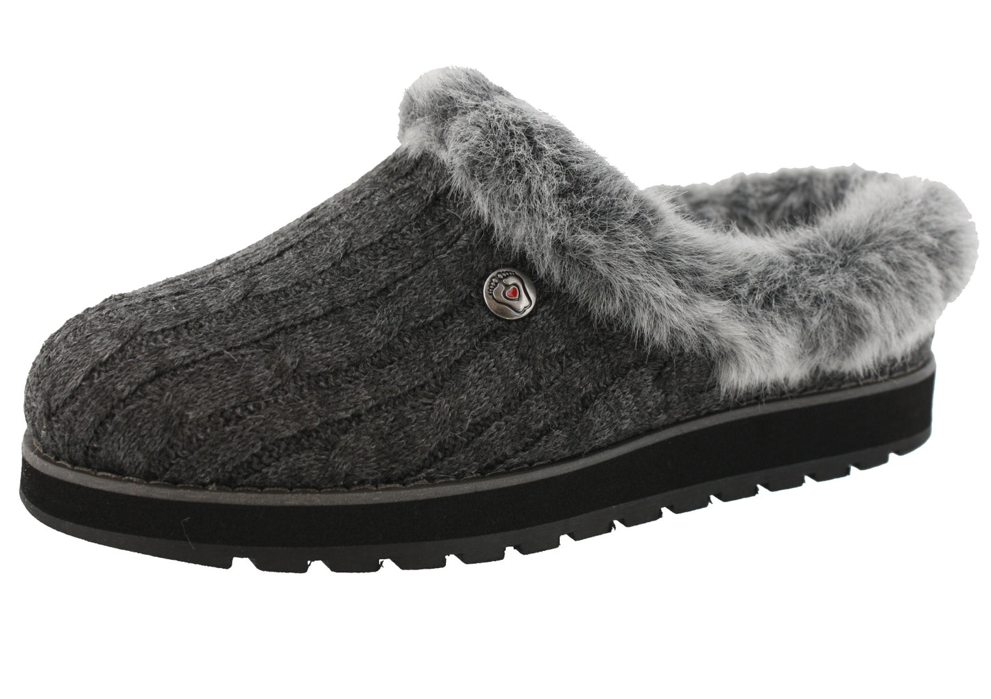 
                  
                    Skechers Women Wide Width Furry Cozy Open Back Slippers Ice Angel
                  
                