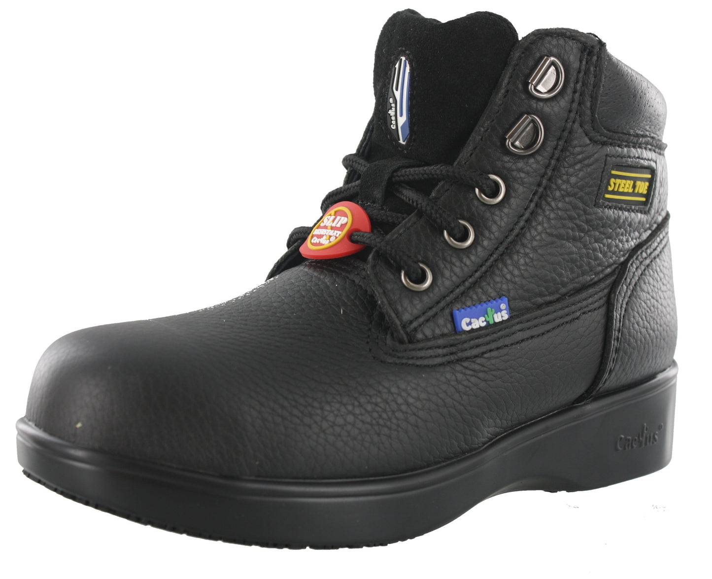 
                  
                    Cactus Women Black Steel Toe Work Boots Oil Resistant LS60S
                  
                